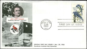 US FDC #1241 1st Henderson Audubon Day Cachet Henderson, KY John Audubon - Picture 1 of 1