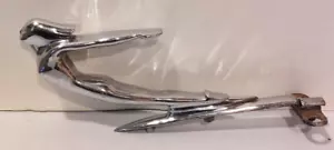 1936 Cadillac Goddess ORIGINAL hood ornament -w Mount Base & Center Strip Mount - Picture 1 of 21
