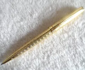 Excellent Gold Circle Parker Sonnet (F) Nib Ballpoint Pen Blue Ink Refill No Box - Picture 1 of 7