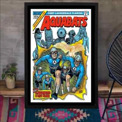 The Aquabats Revolution Live Ft Lauderdale FL July 19 2024 Poster Art Unframed