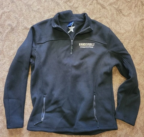 Vanderbilt University Commodores Campus Heritage Quarter Zip Jacket Pullover XL Cover