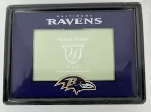 BALTIMORE RAVENS 4x6 in Picture Frame Memory Company Art Glass NFL Team Logo NEW - Picture 1 of 5