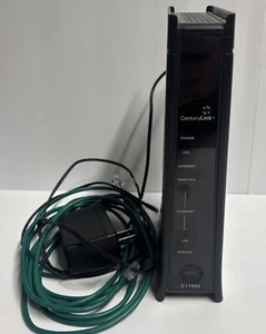 CenturyLink ZyXEL C1100Z DSL Wireless Modem Router W/Power and phone cord Tested - Picture 1 of 8