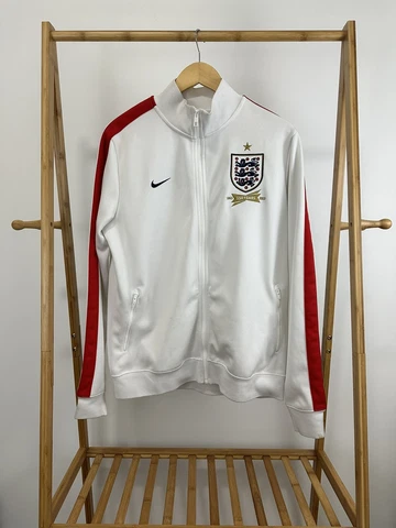 England 2013 Soccer Team Nike 150th Anniversary Training Home Track Jacket Sz L Cover