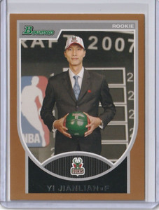 2007-08 Bowman Copper /399 Yi Jianlian #121 Rookie