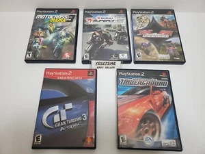 Racing/Driving PS2 Game Lot of 5:Gran Turismo 3,MX vs. ATV,Motocross Mania 3,etc - Picture 1 of 17