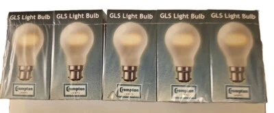 10x 100W Crompton Light Bulbs BC-B22d Fit A9,  Standard Pearl GLS Bulb 50mm  - Image 1 of 3