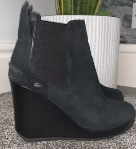 Lacoste Suede Wedges Site 6 - Picture 1 of 12