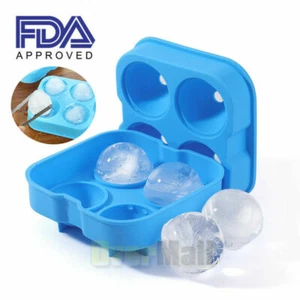Bandeja esférica para hacer bolas de hielo redonda cubo molde de silicona para vino cócteles whisky - Imagen 1 de 12