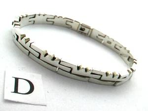 Handmade in Taxco, Mexico. 925 Sterling Silver Bracelet. 35g- 42g, 7.5",19cm. - Picture 1 of 6