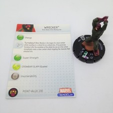 Heroclix Mutations and Monsters set Wrecker #048 Rare figure w/card!