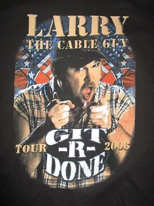 2006 LARRY the CABLE GUY "GIT-R-DONE!" Concert Tour (XL) T-Shirt - Picture 1 of 4