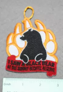 BSA " I SAW A BLACK BEAR AT THE SUMMIT BECHTEL RESERVE " PATCH - Bild 1 von 1