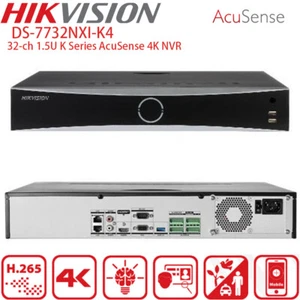 Hikvision 32ch NVR DS-7732NXI-K4 4K 1.5U AcuSense 256Mbps ONVIF 4SATA VCA US - Foto 1 di 5