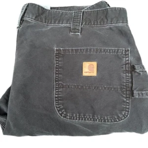 Carhartt Grey Carpenter Men's Jeans Straight Leg Regular Fit Size 40x31 - Picture 1 of 18