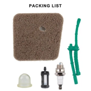 1set Air filter For STIHL FS55 FS55R FS46 FS45 4140-124-2800 With Spark Plug - Picture 1 of 4