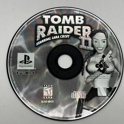 Tomb Raider II 2 Two Original Sony PlayStation 1 PS1 Disco Apenas Testado Funciona - Imagem 1 de 3