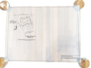 6 Architectural Hand Drawings Exterior Interior 30"x22.5" New York Estate Find 4 - Picture 1 of 24