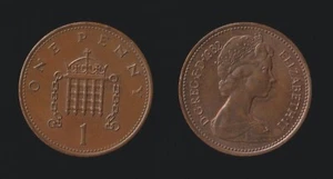 REGNO UNITO 1 PENNY 1982 - KM# 927 QUEEN ELIZABETH II - GREAT BRITAIN - Picture 1 of 1