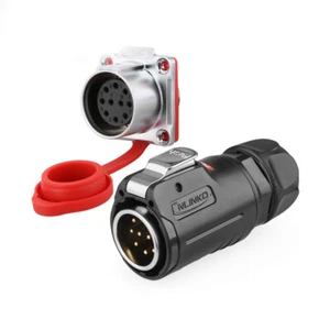 M24 Plastic 3 4 10 12 19 24 Pin Multicore IP67 Waterproof Connector Power Signal - Picture 1 of 17