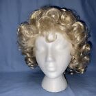 Women Short Blonde Curly Hair Theater Cosplay Party Wigs (621)