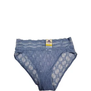 NEW b.tempt'd Blue Lace Hi Cut Lace Panty Medium, V-day! Sexy! - Picture 1 of 2
