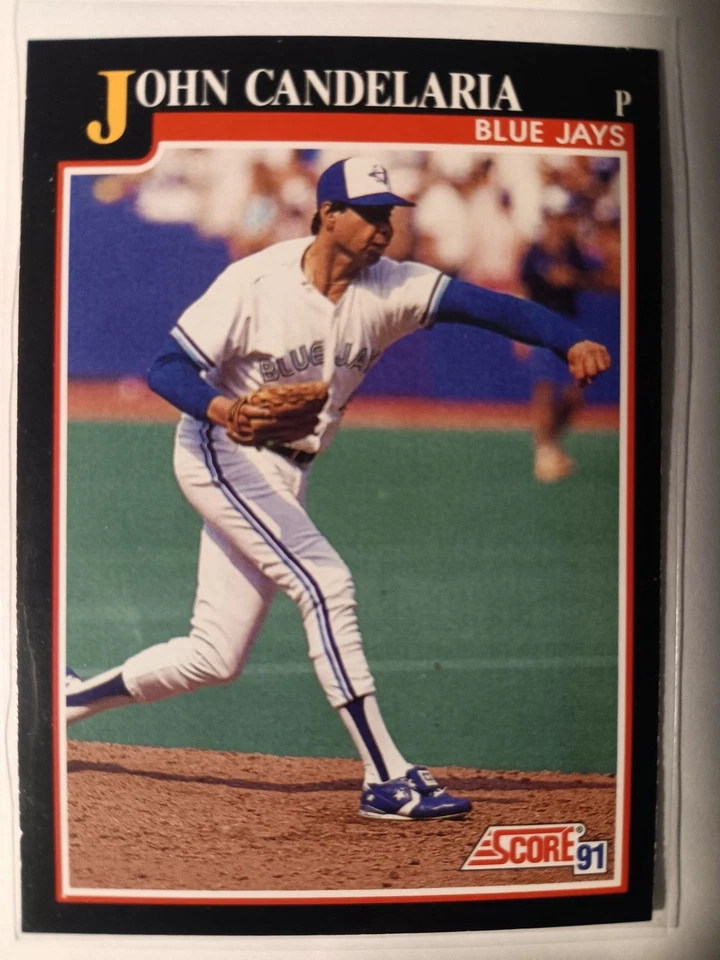 JOHN CANDELARIA TORONTO BLUE JAYS 1991 SCORE BASEBALL CARD #791 - Image 1 of 1