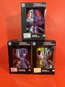Yume Transformers DZNR Complete Set Optimus Prime, Bumblebee,Megatron Plush VHTF - Picture 1 of 7