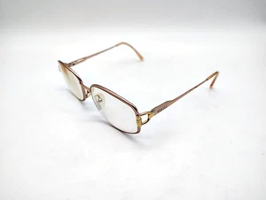 Gucci GG 2279 C6 Silver Gold Metal Round Eyeglasses Frames Only 55-17 135 Italy - Picture 1 of 8