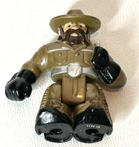 GeoTrax Goldstein & Grant treno locomotiva oro solo figura cowboy - Foto 1 di 3