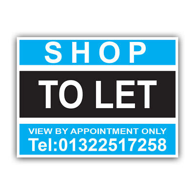 Shop To Let Sign Boards Commercial Property Correx Estate Agent Signs X 2 38 • 22.33£