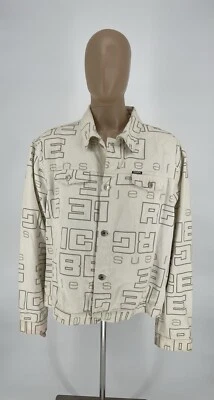 Chaqueta Denim Iceberg Jeans Off White Hecha en Italia Manchada Para Hombre Talla 56 Foto 1 de 4