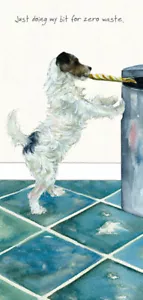 Doing My Bit Little Dog Laughed Greeting Card Blank Inside Any Occasion - Picture 1 of 3