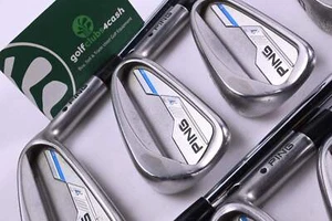 Ping i-Series E1 Irons / 3-PW / Black Dot / Regular Flex Ping AWT 2.0 Shafts - Picture 1 of 7
