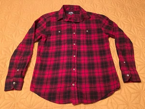 Pacific Outfitters - Mens Long Sleeve Button Up Flannel Shirt Size S Red Plaid - Bild 1 von 12