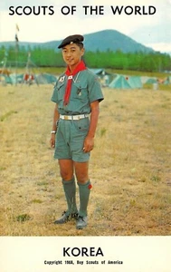 # B3764 CARTOLINA BOY SCOUTS, " SCOUT DEL MONDO", COREA - Foto 1 di 2
