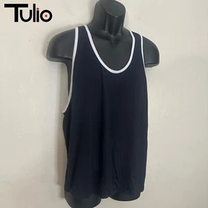 Tulio Tank Top 21.5" armpit armpit unstretched Gently worn Nylon / spandex blend - Picture 1 of 2