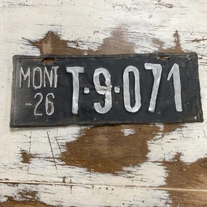 1926 Original (expired) Montana Truck License Plate Powder River Broadus - Picture 1 of 4