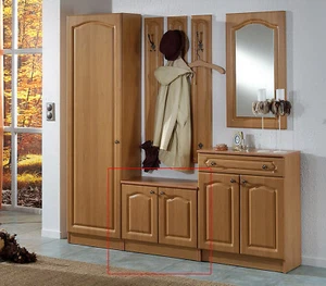 Kommode Anrichte Unterschrank "Landhaus" 2 Türen Erle Front MDF Garderobe - Bild 1 von 1