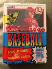 1990 Fleer Baseball Card Cello Pack John Costello, Top; Dave Smith, Back