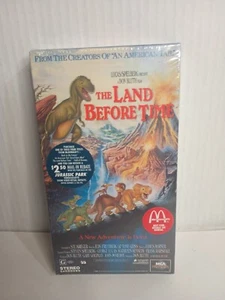 Vintage The Land Before Time 1994 Sealed VHS Movie MCA McDonald's Promo - Picture 1 of 6