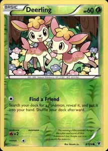 Pokemon Reverse Holo Deerling XY - Fates Collide 8/124 LP - Picture 1 of 2