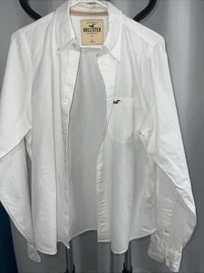 Hollister California 1922 Herren Large Weiß Kariert Langarm Button Down - Bild 1 von 6