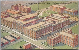 Postal publicitaria farmacéutica de Indianápolis 1941 "ELI LILLY & COMPANY" - Imagen 1 de 2