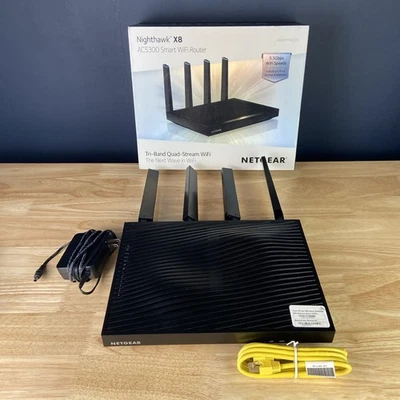 Netgear Nighthawk X8 AC5300 R8500 Tri Band Smart WiFi Router - Image 1 of 4