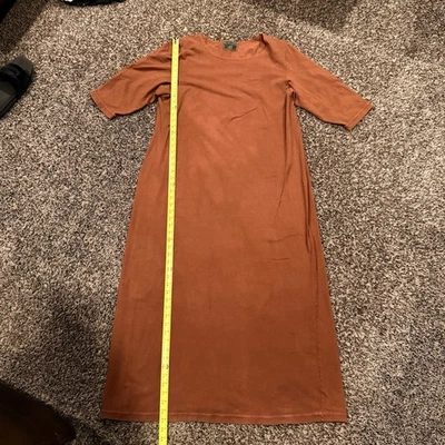 Blue Fish Barclay Womens 2 Tomato Cotton Lycra Dress VTG Lagenlook Artsy VTG - Image 1 of 4