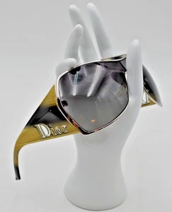 Rare Vintage Christian Dior Sonnenbrille Gaucho 1 Schild Maske Silber John Galliano - Bild 1 von 17