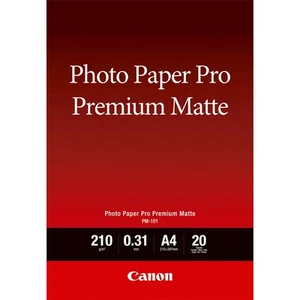 Papier photo mat 20 feuilles Canon Pm-101 Premium A4 - 8657B005 - Photo 1/1
