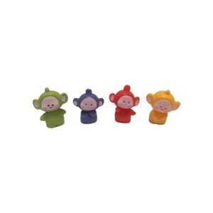TELETUBBIES MINI Dollhouse Acrylic Plastic Tinky Winky Dipsy Laa Laa Po Lot Of 4 - Picture 1 of 19