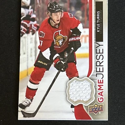KYLE TURRIS  Game Used Jersey 2014-15 UD Series One Free Comb Ship - Image 1 of 2
